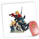 PC, gaming si accesorii - Periferice PC - Mousepad - Mousepad Gaming Fullmetal Alchemist All Team Gang, 21x19 cm - Infinity.ro