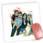 PC, gaming si accesorii - Periferice PC - Mousepad - Mousepad Gaming Blackpink All Gang Team Cartoon Kpop, 21x19 cm - Infinity.ro
