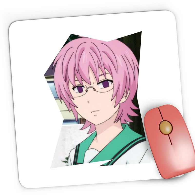 PC, gaming si accesorii - Periferice PC - Mousepad - Mousepad Gaming Saiki K Transgender LGBT Anime, 21x19 cm - Infinity.ro