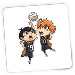 PC, gaming si accesorii - Periferice PC - Mousepad - Mousepad Gaming Haikyuu Volei Duel Hinata Kageyama Chibi, 21x19 cm - Infinity.ro