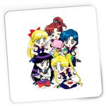 PC, gaming si accesorii - Periferice PC - Mousepad - Mousepad Gaming Sailor Moon 5 Crew Gang Chibi Bebe Anime, 21x19 cm - Infinity.ro