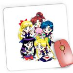 PC, gaming si accesorii - Periferice PC - Mousepad - Mousepad Gaming Sailor Moon 5 Crew Gang Chibi Bebe Anime, 21x19 cm - Infinity.ro