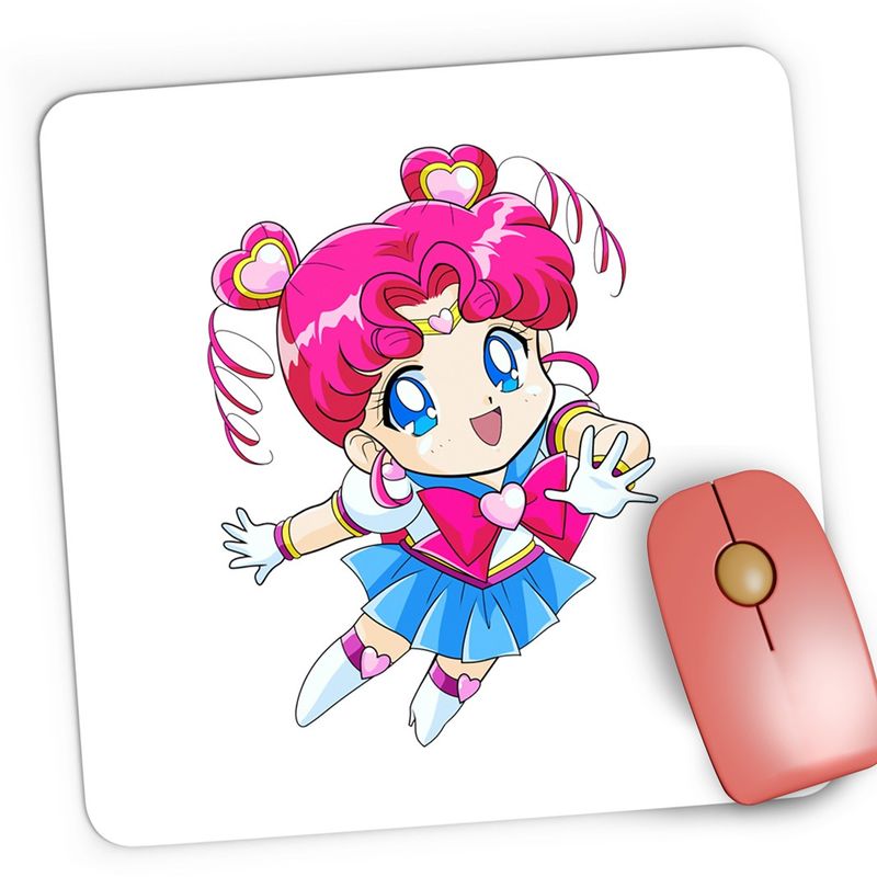 PC, gaming si accesorii - Periferice PC - Mousepad - Mousepad Gaming Sailor Moon Chibiusa Ziua Copilului, 21x19 cm - Infinity.ro