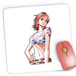 PC, gaming si accesorii - Periferice PC - Mousepad - Mousepad Gaming One Piece Nami Cat Burglar Eiichiro Oda, 21x19 cm - Infinity.ro