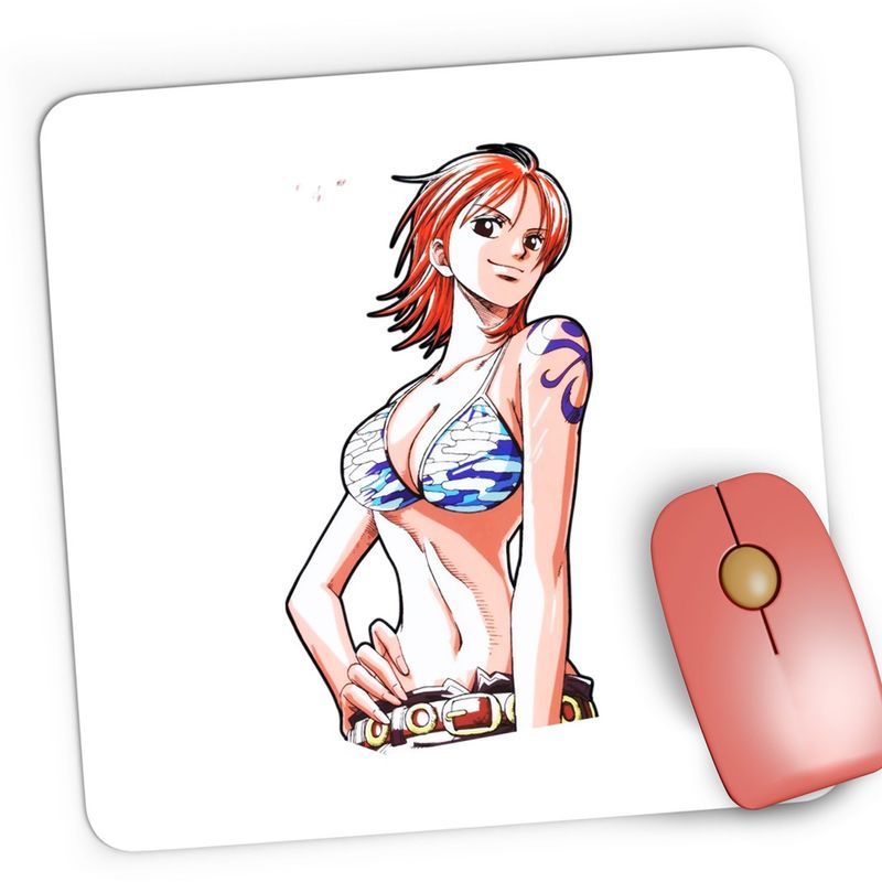 PC, gaming si accesorii - Periferice PC - Mousepad - Mousepad Gaming One Piece Nami Cat Burglar Eiichiro Oda, 21x19 cm - Infinity.ro