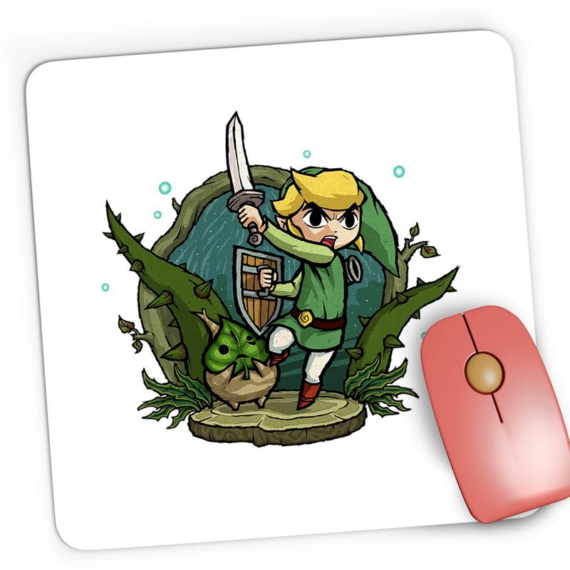 PC, gaming si accesorii - Periferice PC - Mousepad - Mousepad Gaming Legend of Zelda Link Harry Potter Elf, 21x19 cm - Infinity.ro