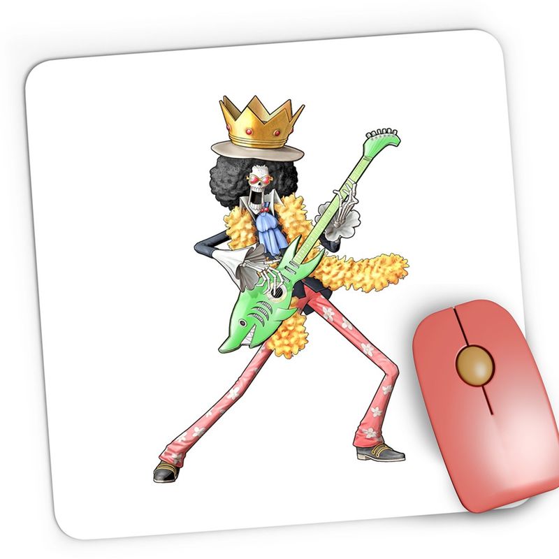 PC, gaming si accesorii - Periferice PC - Mousepad - Mousepad Gaming One Piece Brook Dead Bones Schelet, 21x19 cm - Infinity.ro