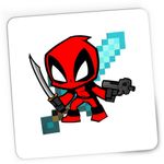 PC, gaming si accesorii - Periferice PC - Mousepad - Mousepad Gaming Deadpool Baby Minecraft Chibi, 21x19 cm - Infinity.ro