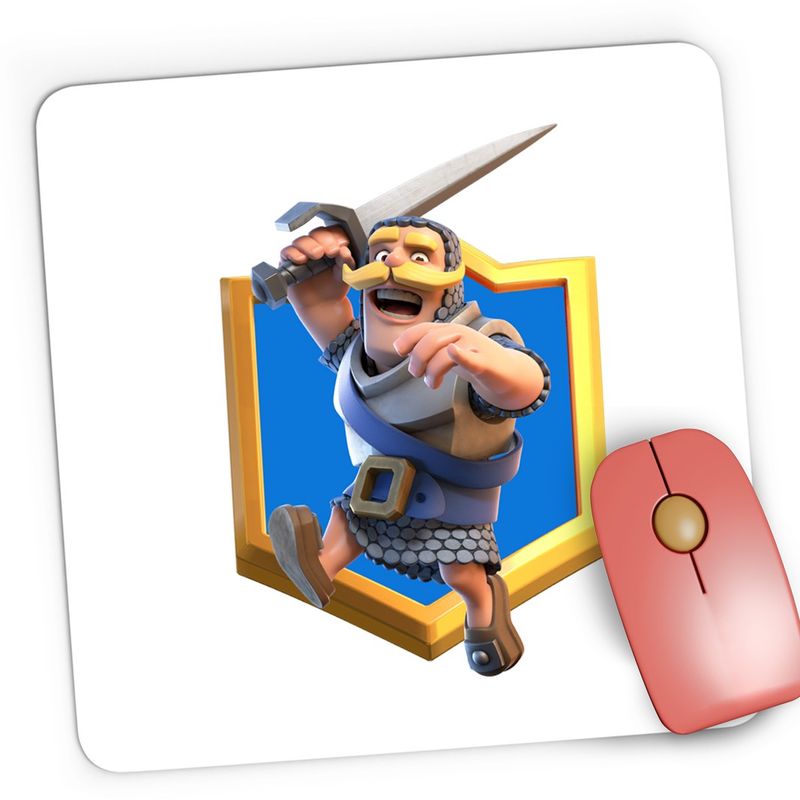PC, gaming si accesorii - Periferice PC - Mousepad - Mousepad Gaming Knight Clash Royale Clans, 21x19 cm - Infinity.ro