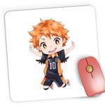 PC, gaming si accesorii - Periferice PC - Mousepad - Mousepad Gaming Haikyuu Hinata Chibi Volei Game Haikyu!!, 21x19 cm - Infinity.ro