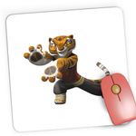 PC, gaming si accesorii - Periferice PC - Mousepad - Mousepad Gaming Tigroaica Kung Fu Panda Curaj, 21x19 cm - Infinity.ro