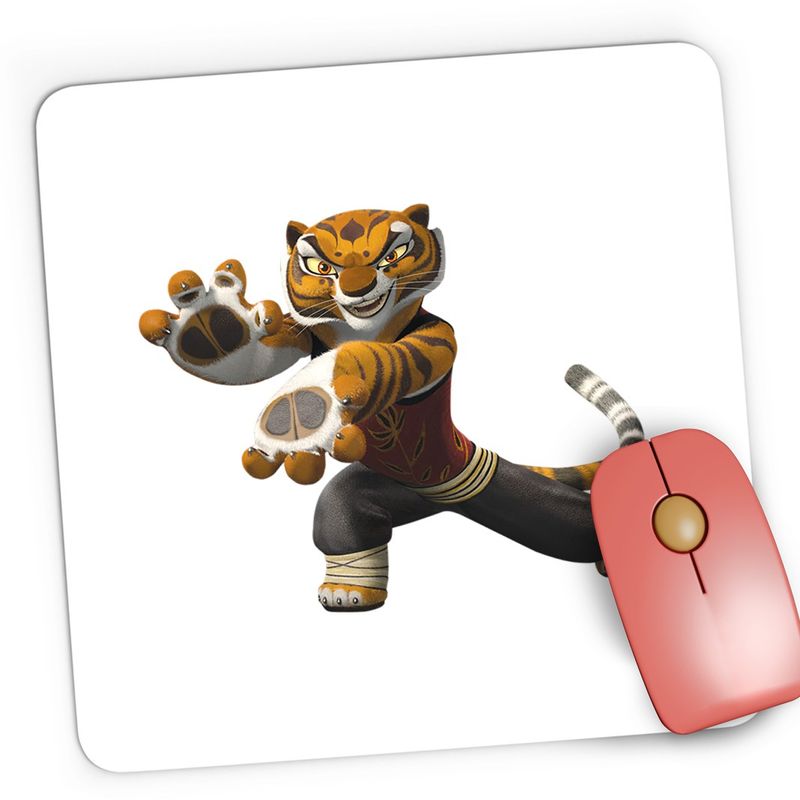 PC, gaming si accesorii - Periferice PC - Mousepad - Mousepad Gaming Tigroaica Kung Fu Panda Curaj, 21x19 cm - Infinity.ro
