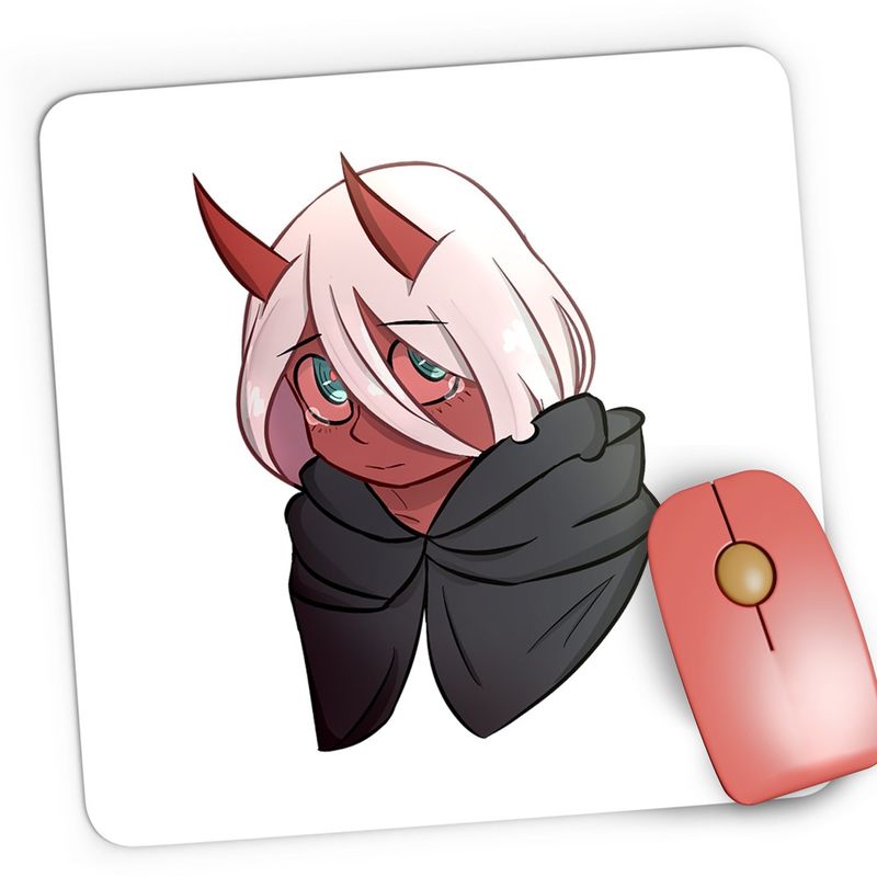 PC, gaming si accesorii - Periferice PC - Mousepad - Mousepad Gaming Darling in the FranXX Zero Two Little Devil, 21x19 cm - Infinity.ro