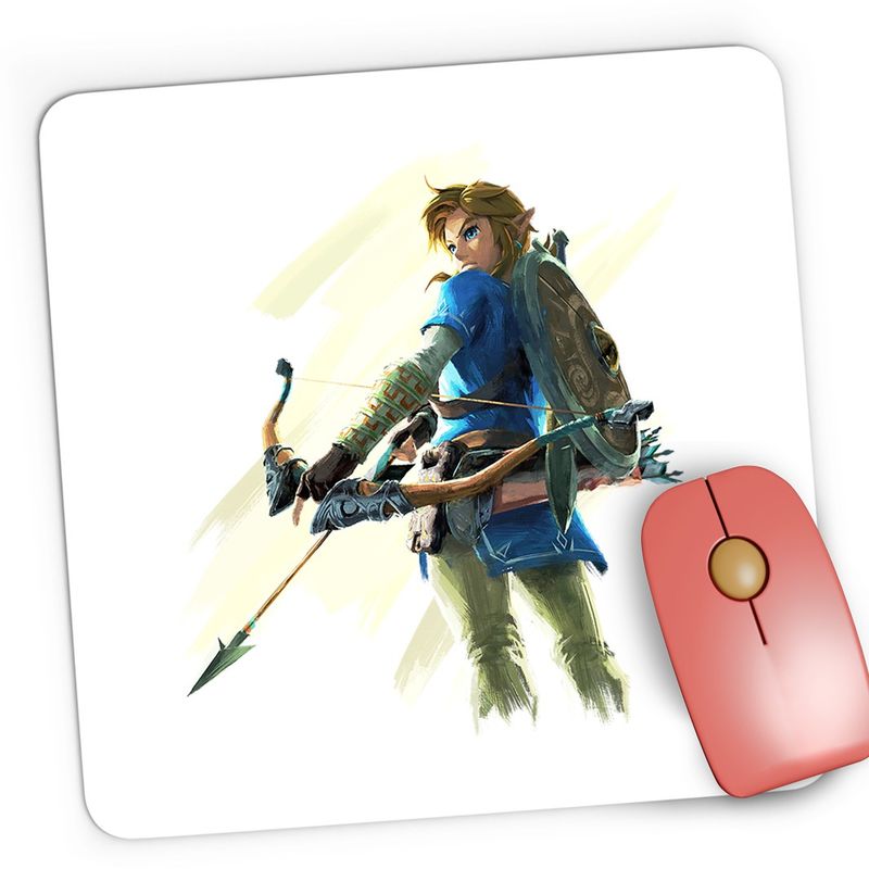 PC, gaming si accesorii - Periferice PC - Mousepad - Mousepad Gaming Legend of Zelda Arcas Link Minecraft, 21x19 cm - Infinity.ro