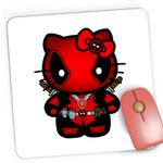 PC, gaming si accesorii - Periferice PC - Mousepad - Mousepad Gaming Deadpool Kitty Bad Girl, 21x19 cm - Infinity.ro
