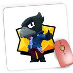 PC, gaming si accesorii - Periferice PC - Mousepad - Mousepad Gaming Crow Minecraft Brawl Stars, 21x19 cm - Infinity.ro