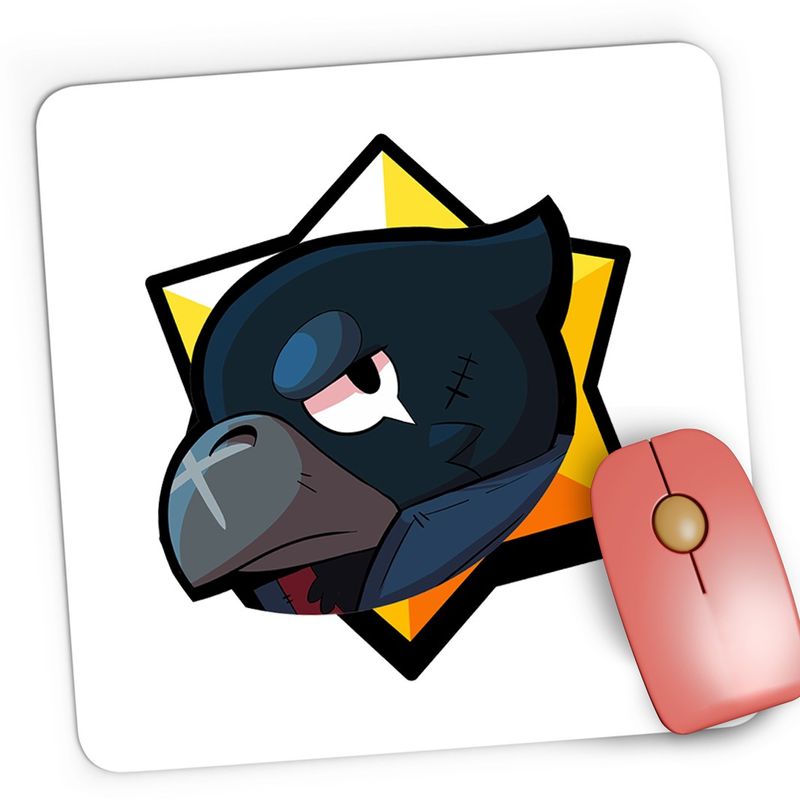 PC, gaming si accesorii - Periferice PC - Mousepad - Mousepad Gaming Crow Brawlers Brawl Stars GTA, 21x19 cm - Infinity.ro