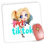 PC, gaming si accesorii - Periferice PC - Mousepad - Mousepad Gaming Joker Suicide Squad Tiktok Tik Tok Creator, 21x19 cm - Infinity.ro