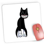 PC, gaming si accesorii - Periferice PC - Mousepad - Mousepad Gaming Cartoon Cat Lazy, 21x19 cm - Infinity.ro