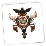 PC, gaming si accesorii - Periferice PC - Mousepad - Mousepad Gaming World of Warcraft Tauren Crest WoW, 21x19 cm - Infinity.ro