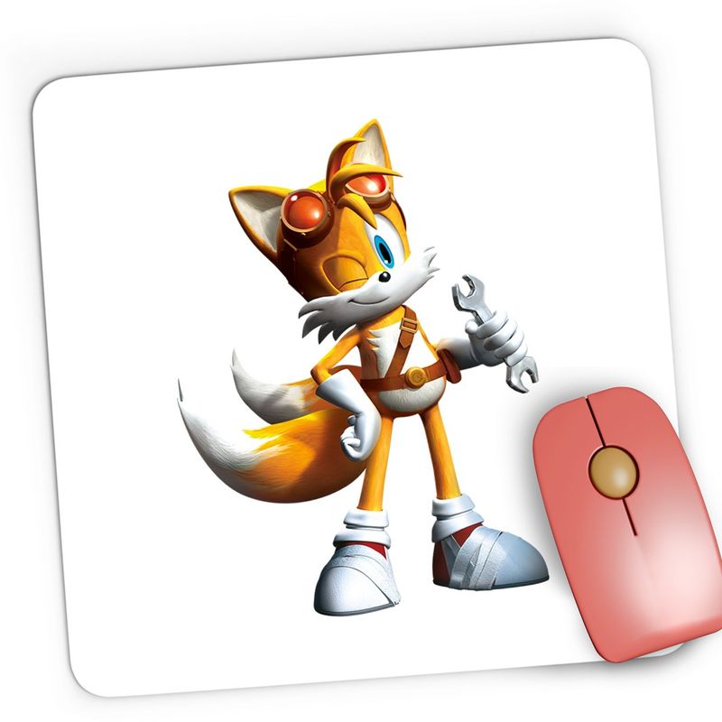 PC, gaming si accesorii - Periferice PC - Mousepad - Mousepad Gaming Sonic Tails Mecanic Chaos, 21x19 cm - Infinity.ro
