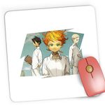 PC, gaming si accesorii - Periferice PC - Mousepad - Mousepad Gaming The Promised Neverland Emma Norman Ray Anime, 21x19 cm - Infinity.ro