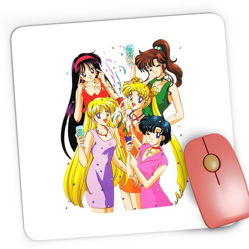 PC, gaming si accesorii - Periferice PC - Mousepad - Mousepad Gaming Party Girls Sailor Moon Happy Vibe, 21x19 cm - Infinity.ro