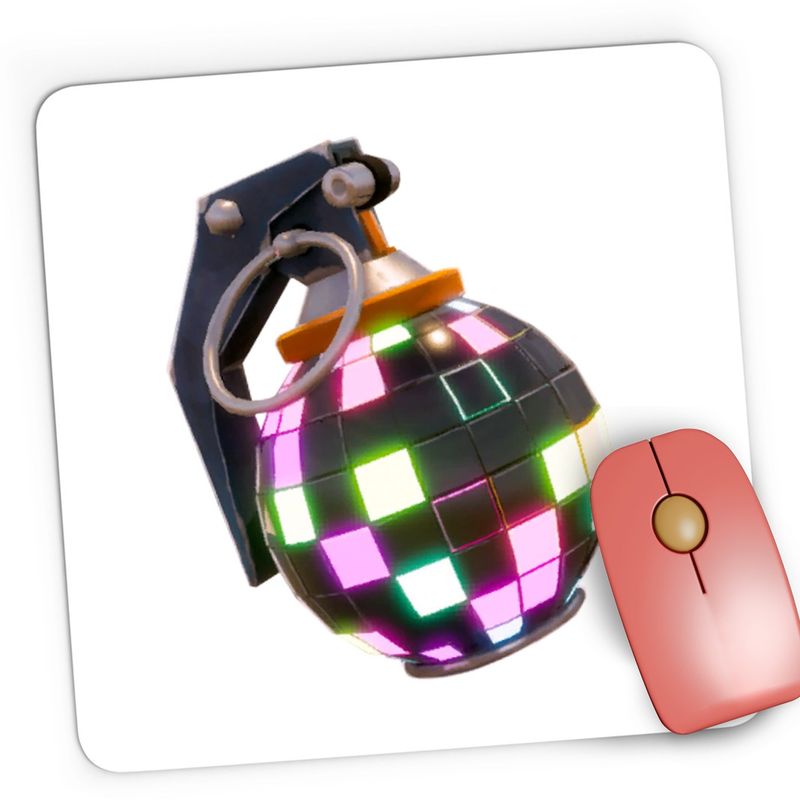 PC, gaming si accesorii - Periferice PC - Mousepad - Mousepad Gaming Magenta Bomb Fortnite Battle Royale, 21x19 cm - Infinity.ro