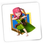 PC, gaming si accesorii - Periferice PC - Mousepad - Mousepad Gaming Archer Clash Royale Minecraft, 21x19 cm - Infinity.ro