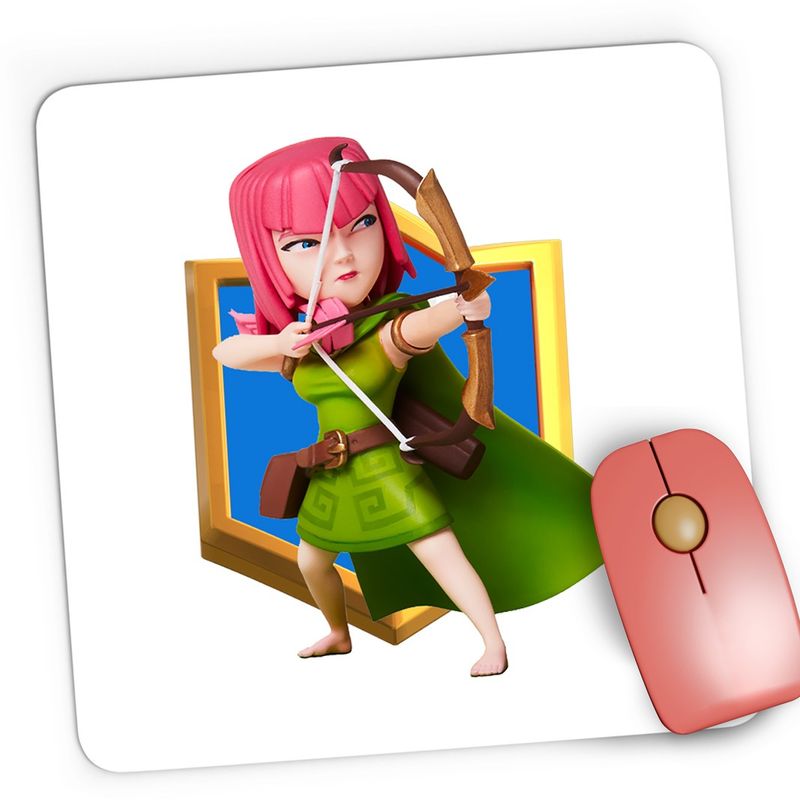 PC, gaming si accesorii - Periferice PC - Mousepad - Mousepad Gaming Archer Clash Royale Minecraft, 21x19 cm - Infinity.ro