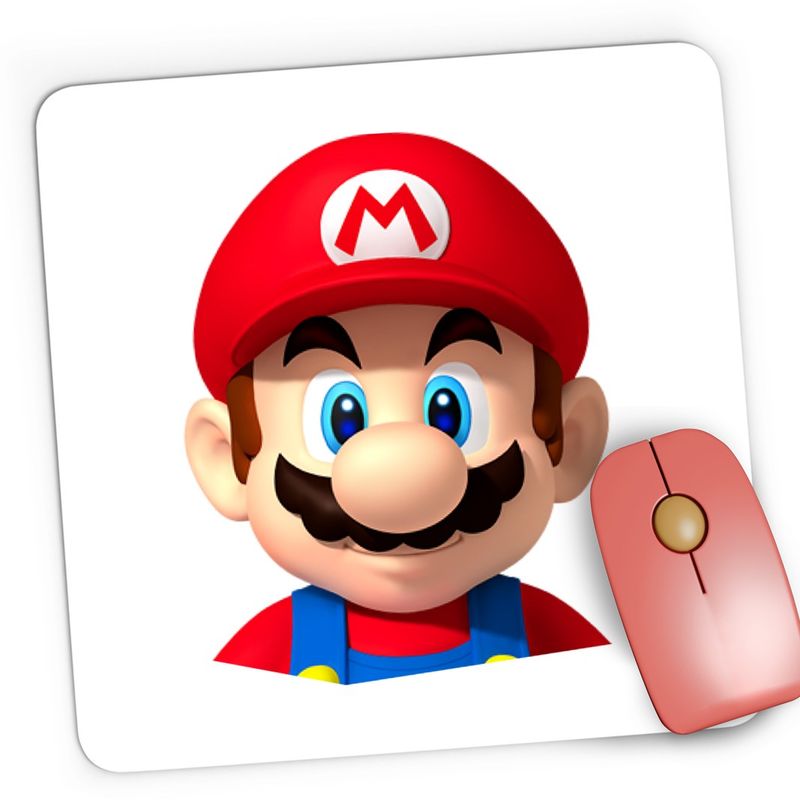 PC, gaming si accesorii - Periferice PC - Mousepad - Mousepad Gaming Super Mario Bros Odyssey PS4 Smash, 21x19 cm - Infinity.ro