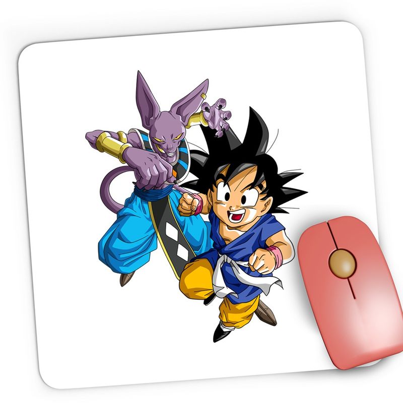 PC, gaming si accesorii - Periferice PC - Mousepad - Mousepad Gaming Dragon Ball Beerus Goku Legends, 21x19 cm - Infinity.ro