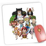 PC, gaming si accesorii - Periferice PC - Mousepad - Mousepad Gaming One Piece All Crew Gang Echipaj Zoro, 21x19 cm - Infinity.ro