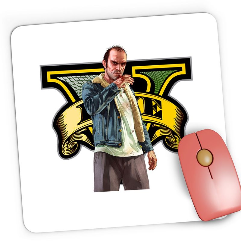 PC, gaming si accesorii - Periferice PC - Mousepad - Mousepad Gaming Trevor GTA Game Minecraft, 21x19 cm - Infinity.ro