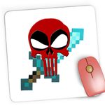 PC, gaming si accesorii - Periferice PC - Mousepad - Mousepad Gaming Deadpool Reaper Minecraft Sword Diamond, 21x19 cm - Infinity.ro