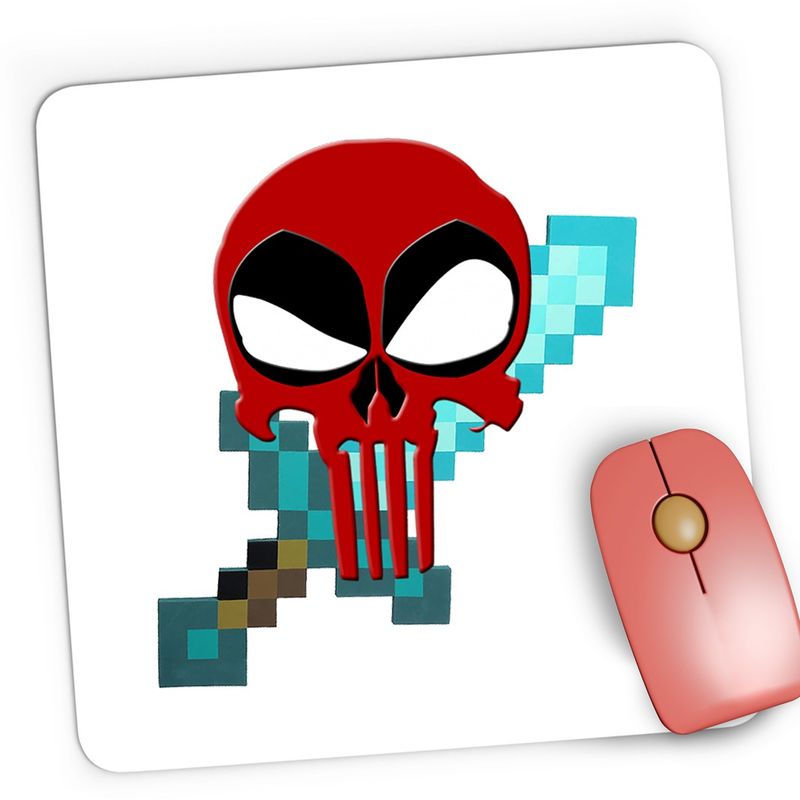 PC, gaming si accesorii - Periferice PC - Mousepad - Mousepad Gaming Deadpool Reaper Minecraft Sword Diamond, 21x19 cm - Infinity.ro