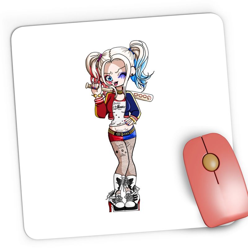 PC, gaming si accesorii - Periferice PC - Mousepad - Mousepad Gaming Joker Harley Quinn Queen Gangster Bad Girl, 21x19 cm - Infinity.ro