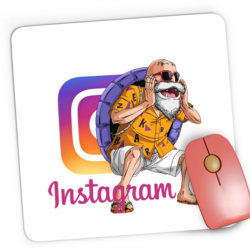 PC, gaming si accesorii - Periferice PC - Mousepad - Mousepad Gaming Dragon Ball Z Instagram Sensei Bunic Antrenor Insta, 21x19 cm - Infinity.ro