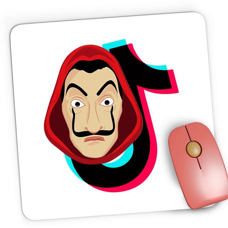 PC, gaming si accesorii - Periferice PC - Mousepad - Mousepad Gaming Casa de Papel Tiktok Tik Tok Creator, 21x19 cm - Infinity.ro