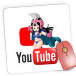 PC, gaming si accesorii - Periferice PC - Mousepad - Mousepad Gaming Youtuber Anime Girl Dragon Ball Z Chi-Chi Youtube, 21x19 cm - Infinity.ro
