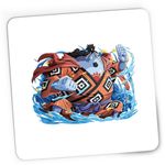 PC, gaming si accesorii - Periferice PC - Mousepad - Mousepad Gaming Jinbei Blue Whale One Piece Marine Pirate, 21x19 cm - Infinity.ro