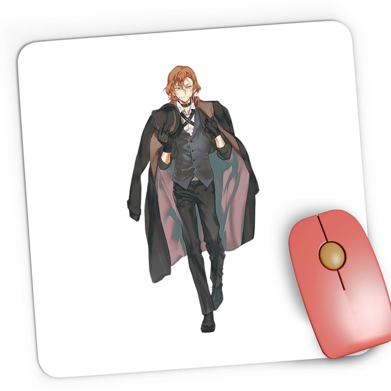 PC, gaming si accesorii - Periferice PC - Mousepad - Mousepad Gaming Bungo Stray Dogs Chuuya Nakahara Anime, 21x19 cm - Infinity.ro