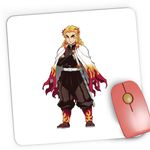 PC, gaming si accesorii - Periferice PC - Mousepad - Mousepad Gaming Demon Slayer Kyojuro Samurai, 21x19 cm - Infinity.ro