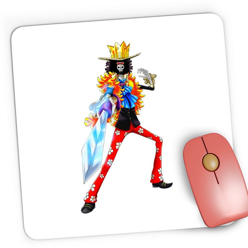 PC, gaming si accesorii - Periferice PC - Mousepad - Mousepad Gaming One Piece Brook Soul King Oase Schelet, 21x19 cm - Infinity.ro