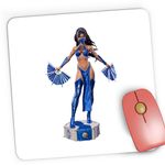 PC, gaming si accesorii - Periferice PC - Mousepad - Mousepad Gaming Mortal Kombat Kitana Mileena Evantai Video Player, 21x19 cm - Infinity.ro