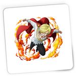 PC, gaming si accesorii - Periferice PC - Mousepad - Mousepad Gaming Sanji Vinsmoke One Piece Black Leg, 21x19 cm - Infinity.ro