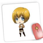 PC, gaming si accesorii - Periferice PC - Mousepad - Mousepad Gaming Attack on Titan Armin Arlert Anime Manga, 21x19 cm - Infinity.ro