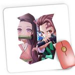 PC, gaming si accesorii - Periferice PC - Mousepad - Mousepad Gaming Tanjiro Demon Sister Nezuko Kamado GTA, 21x19 cm - Infinity.ro