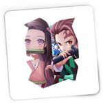 PC, gaming si accesorii - Periferice PC - Mousepad - Mousepad Gaming Tanjiro Demon Sister Nezuko Kamado GTA, 21x19 cm - Infinity.ro