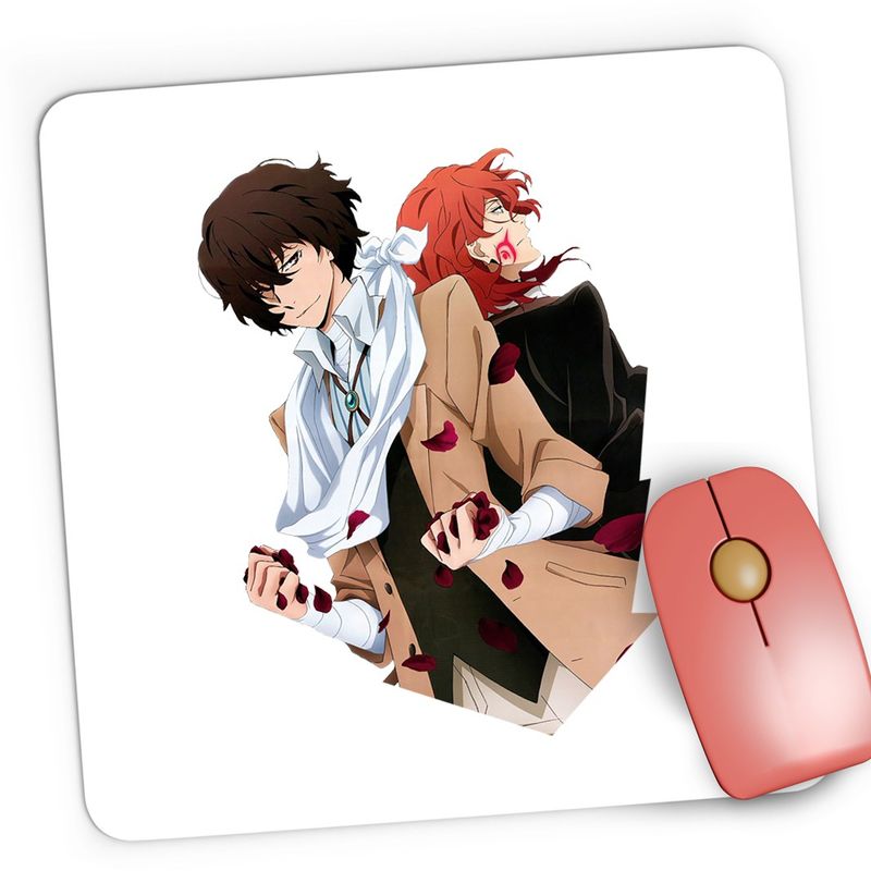 PC, gaming si accesorii - Periferice PC - Mousepad - Mousepad Gaming Bungo Stray  Dogs Osamu Dazai Plush Detectiv, 21x19 cm - Infinity.ro